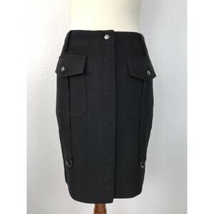 Ferre Jeans Wool Blend Pencil Skirt